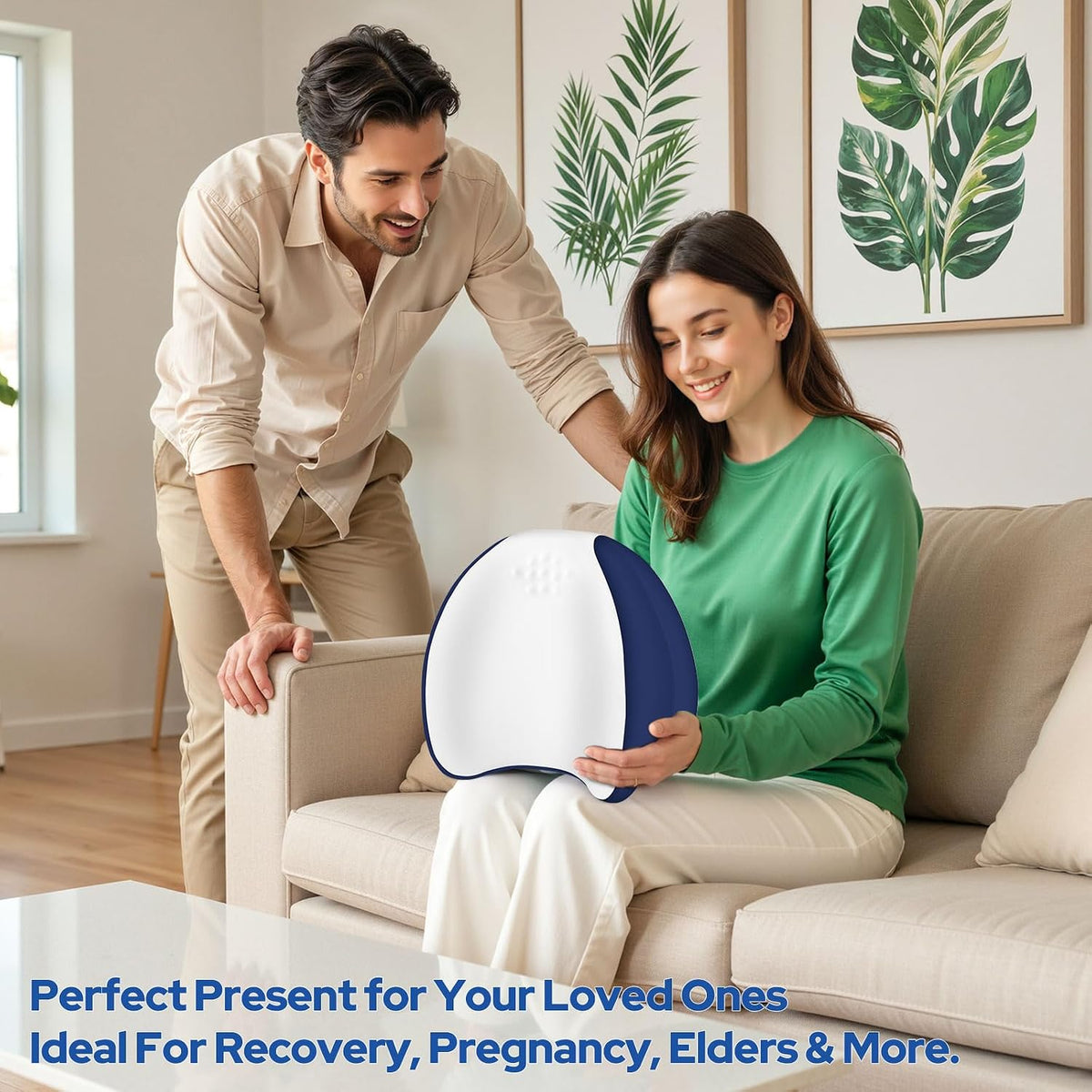 Knee Pillow for Side Sleepers | Memory Foam Leg Pillow for Pain Relief & Back Health Solutions