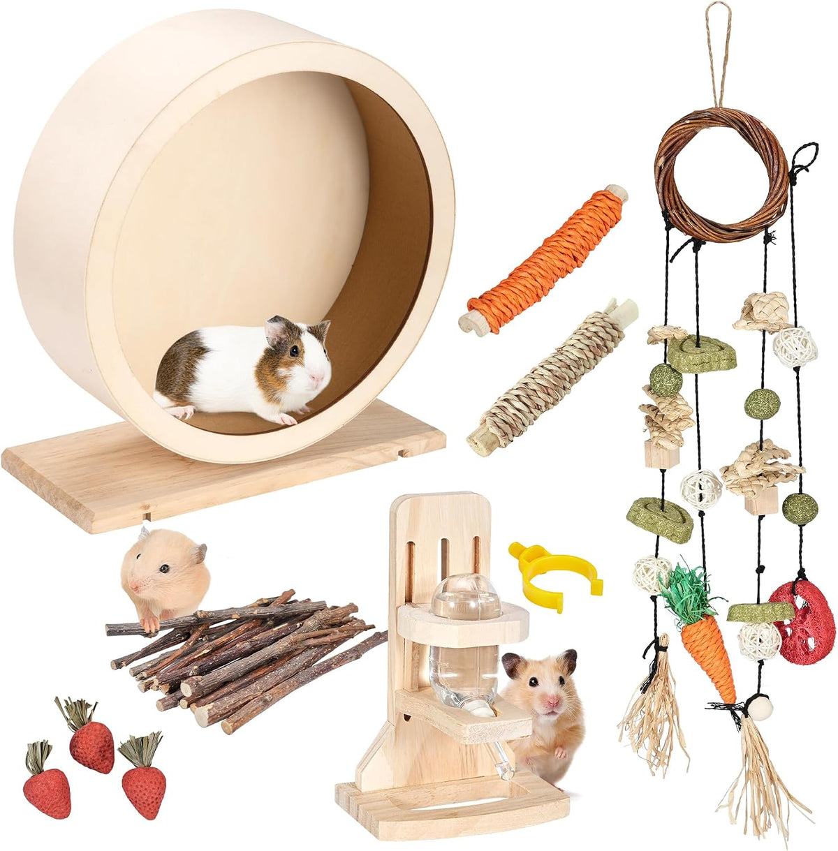 Hamster Activity Set with Quiet Wheel | Everyday Play for Small Pets