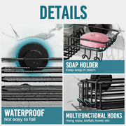 Suction Cup Shower Caddy | Keep Daily Essentials in One Place
