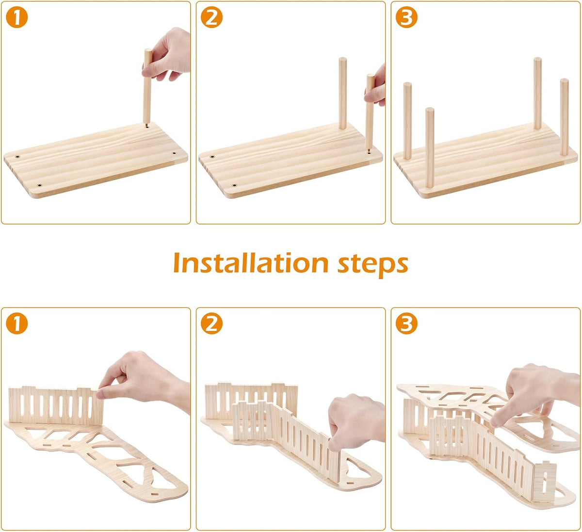 Wooden Hamster Play Platform | More Space to Climb and Explore