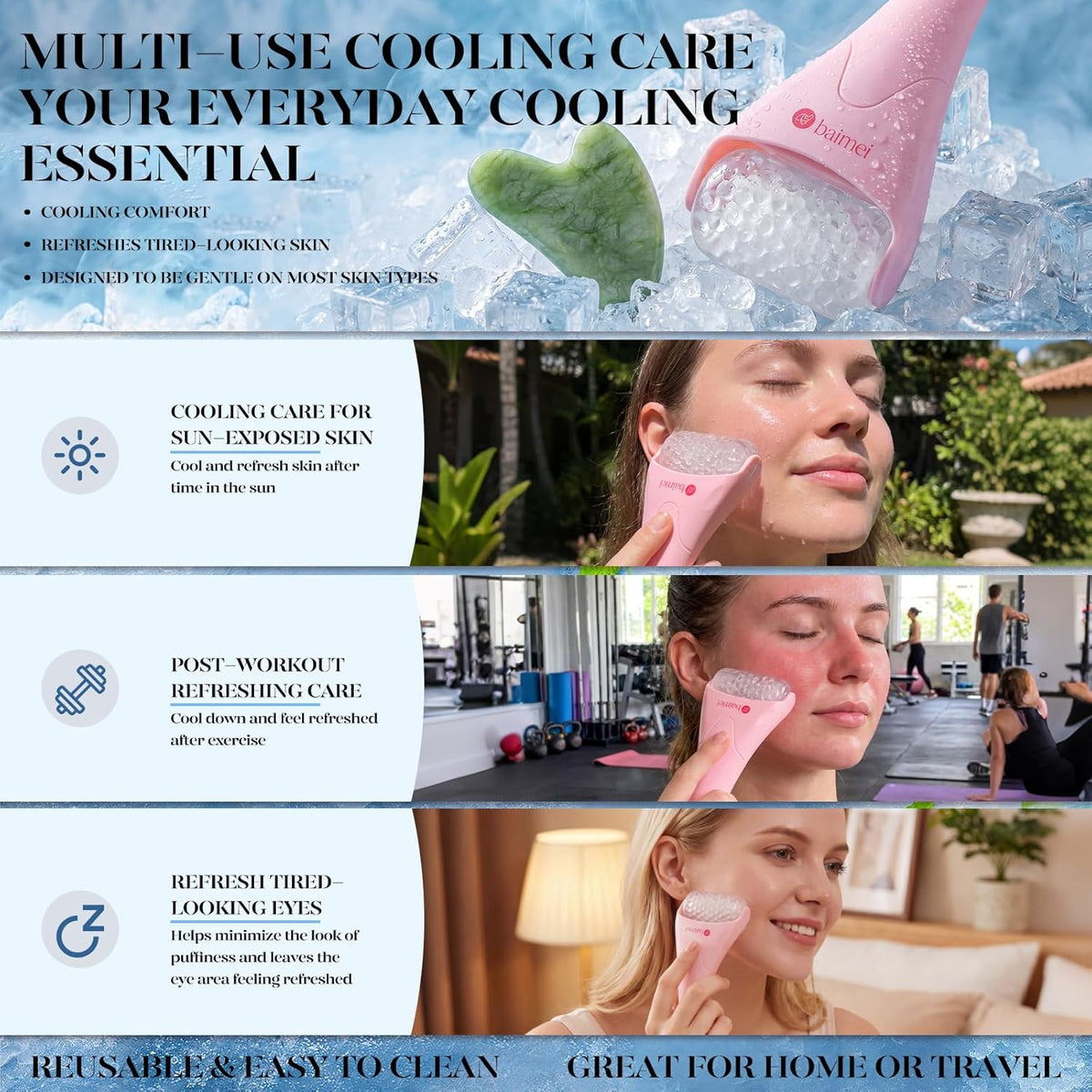 Ice Roller and Gua Sha Set | A Refreshing Step for Your Skin Routine