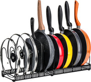Adjustable Pot Lid Organizer | Clear Cabinets with Ease