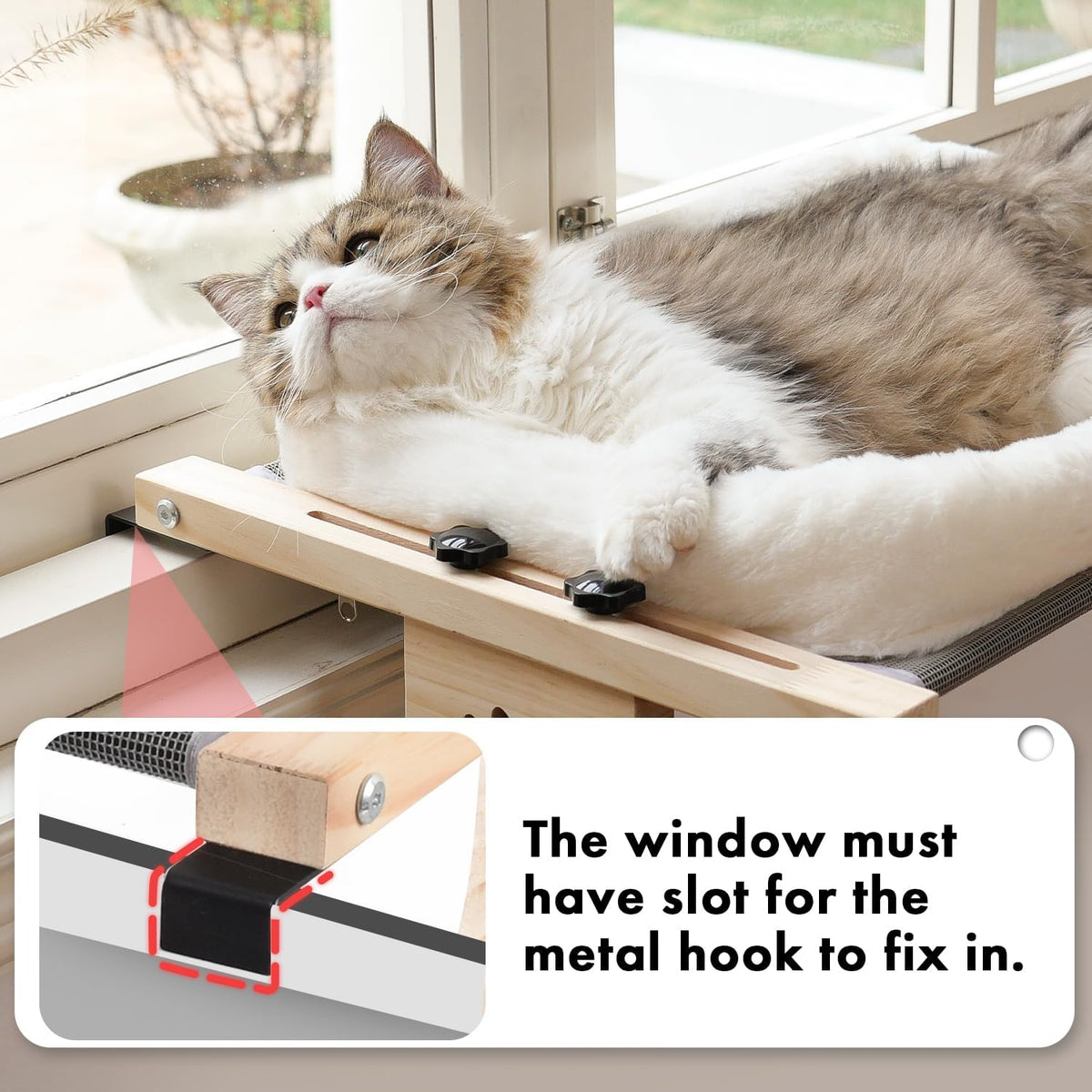 Wooden Cat Window Perch | A Sunny Spot for Everyday Naps