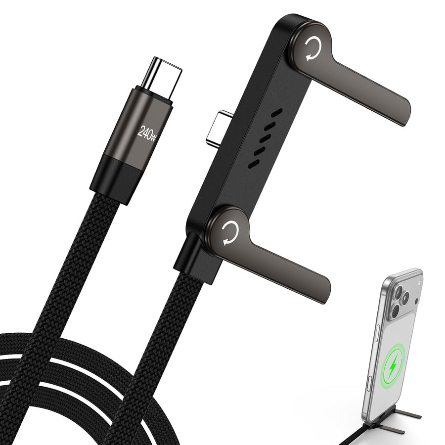 Invisible Stand Charger Cable | Keep Your Phone Propped and Powered