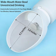 Portable Dog Water Bottle | Perfect for Walking, Hiking and Outdoors, 18.6Oz/550Ml