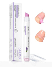 Cuticle Oil Pusher Pen Ceramic Tip for Dry Cuticle Repair 2-In-1 