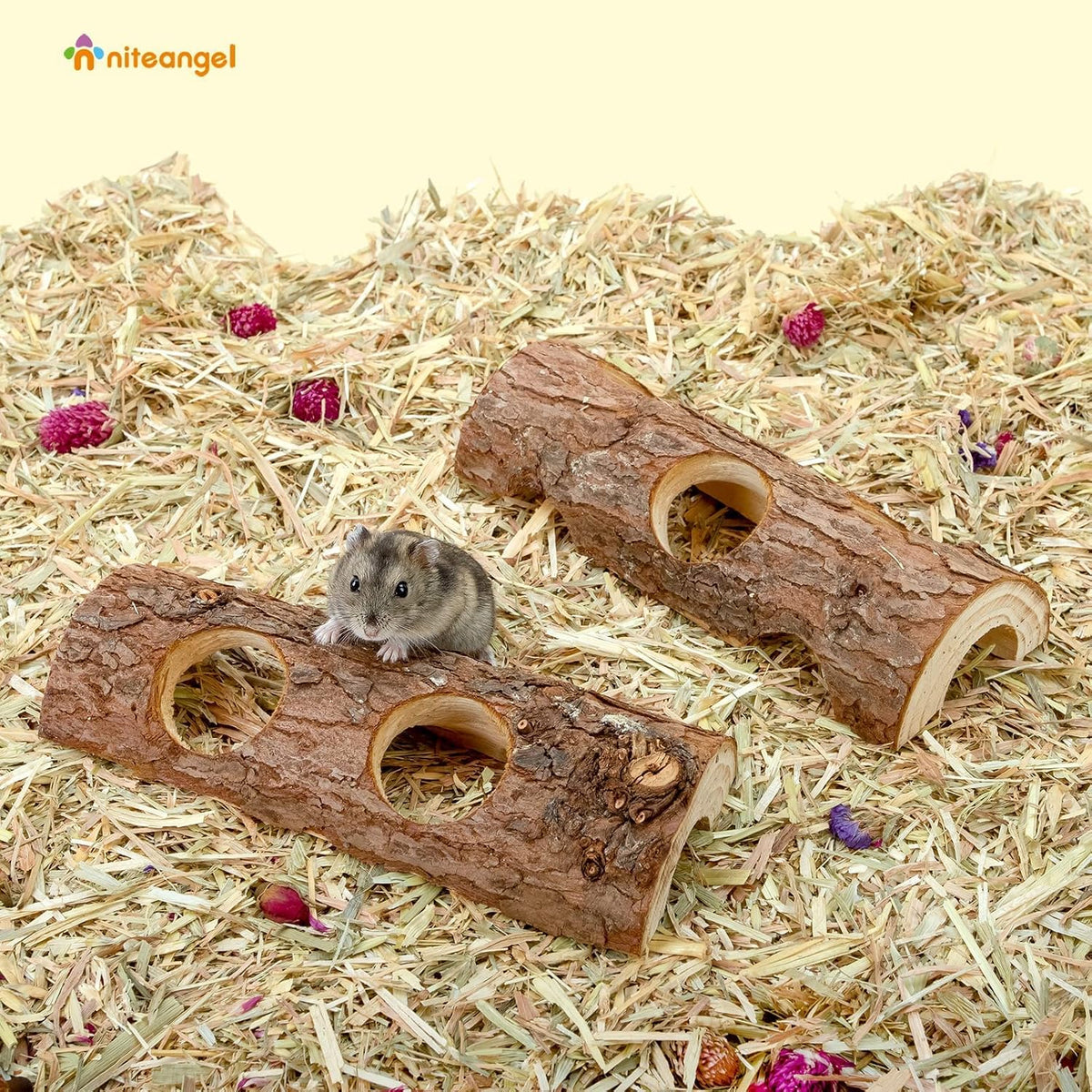 Wooden Hamster Tunnel | A Natural Hideout for Small Pets