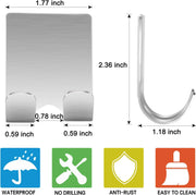 Self-Adhesive Razor Hook Set | Keep Shower Essentials Off the Shelf