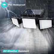 Solar Power Motion Light | 2500LM Waterproof with Remote Control for Home Security and Illumination