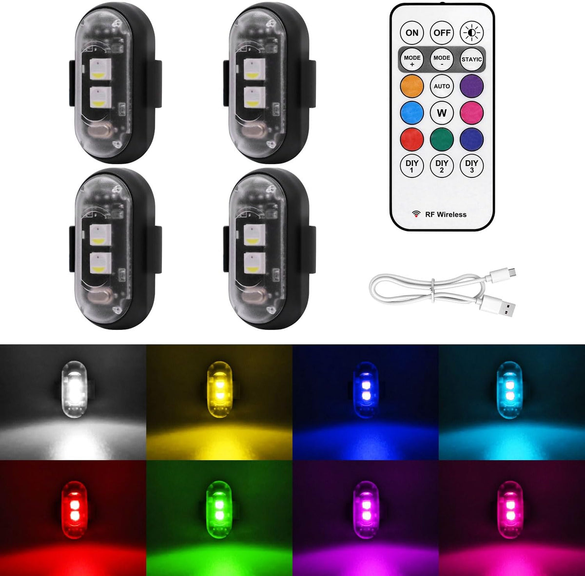 Wireless LED Strobe Light Set | Add Extra Visibility Where You Need It