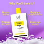 Brightening Body Wash | Glowing Skin Vitamin C Bodywash | Helps to Reduce Fades Dark Spots, Evens Out Skin Tone |For Women & Men | 8 Fl Oz