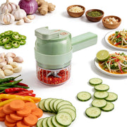 5-In-1 Wireless Electric Vegetable Chopper | Your Best Kitchen Multi-Function Food Processor 