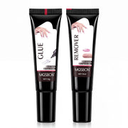 Newly Upgraded 10g Quick-Drying Semi-Solid Nail Glue with 10ml Remover