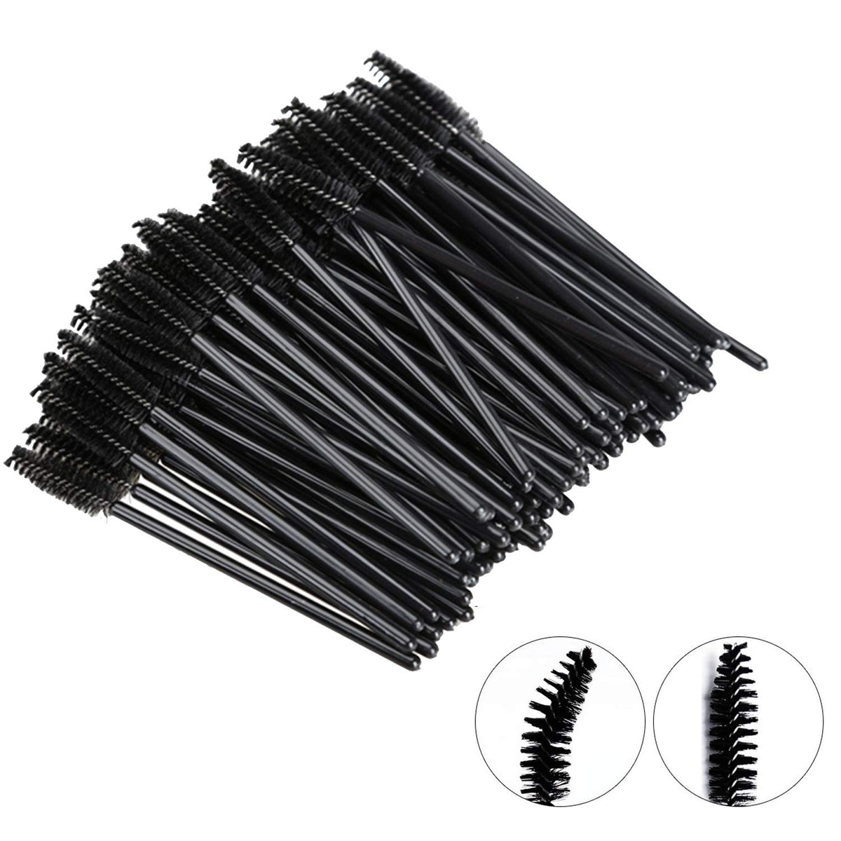 Eyelash Brushes for Eye Lashes and Makeup, 100 Pcs Disposable 