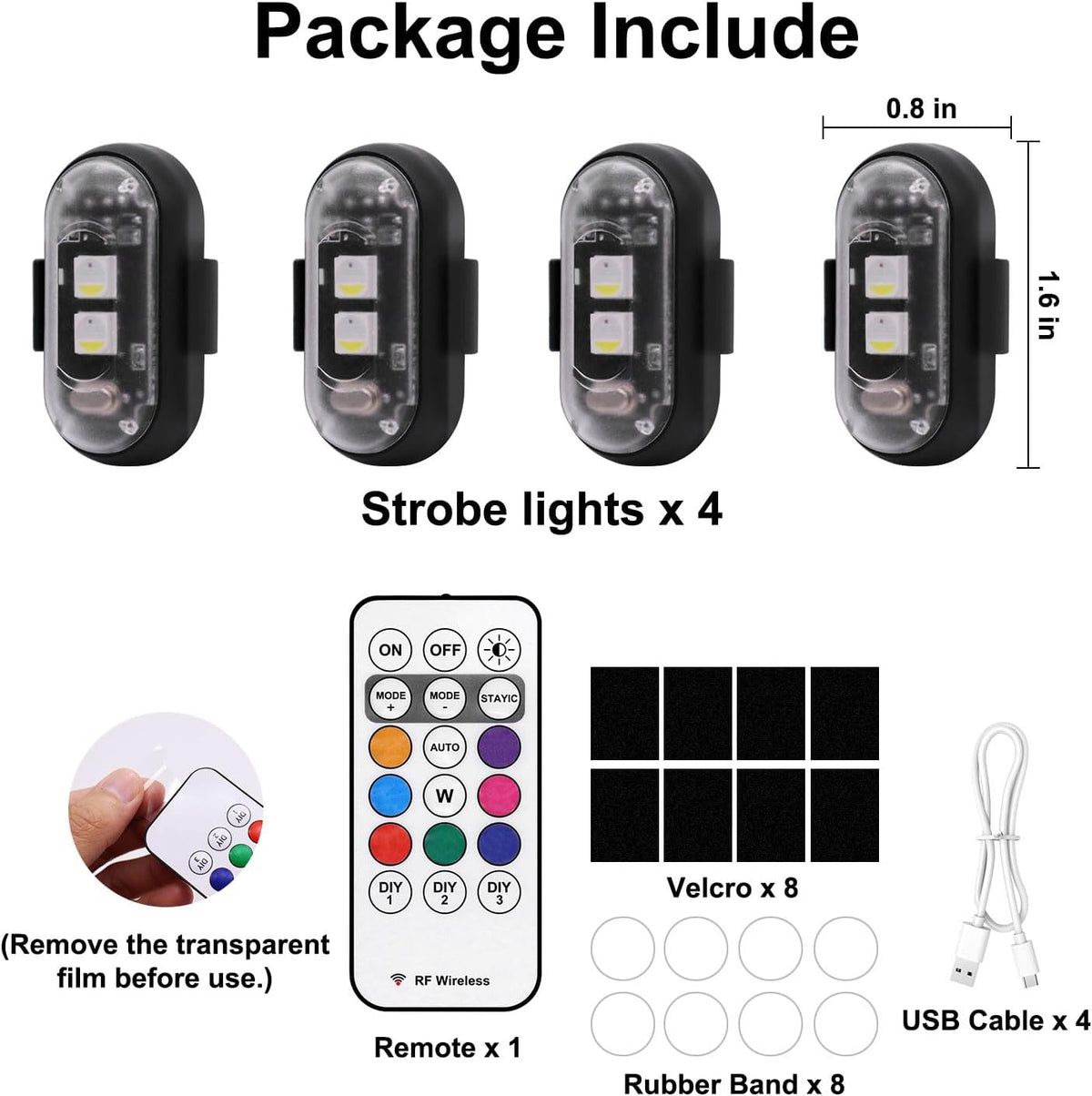 Wireless LED Strobe Light Set | Add Extra Visibility Where You Need It