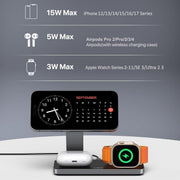 Aurasunny New Magnetic 3-in-1 Wireless Charger