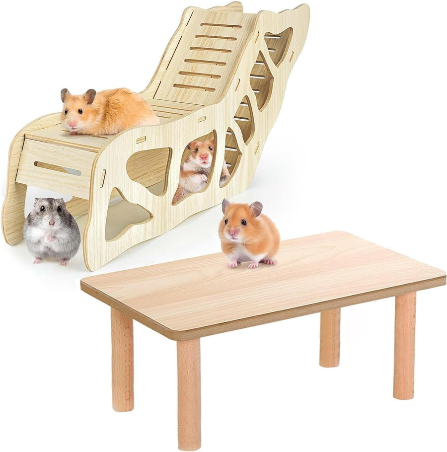 Wooden Hamster Play Platform | More Space to Climb and Explore