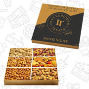 Movie Night Gift Basket - Gourmet Mixed Dried Fruit & Nuts Variety Box, Healthy Gifts Dad Men Women Fathers Day Gift Ideas