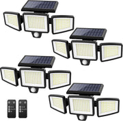 Solar Power Motion Light | 2500LM Waterproof with Remote Control for Home Security and Illumination