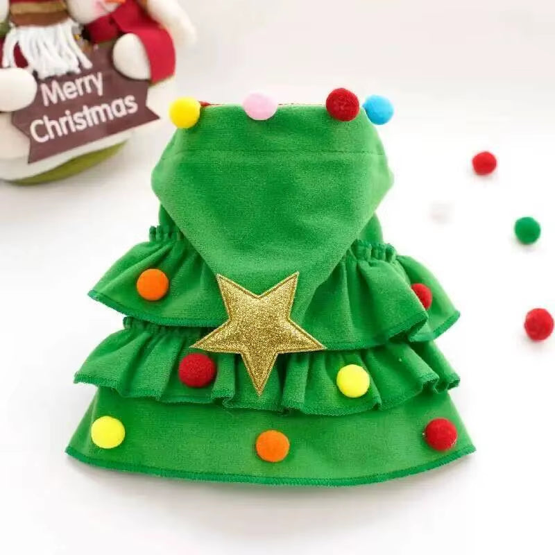 2026 Cute Christmas Pet Cape | Christmas Tree Role-Play Wear for Dogs and Cats