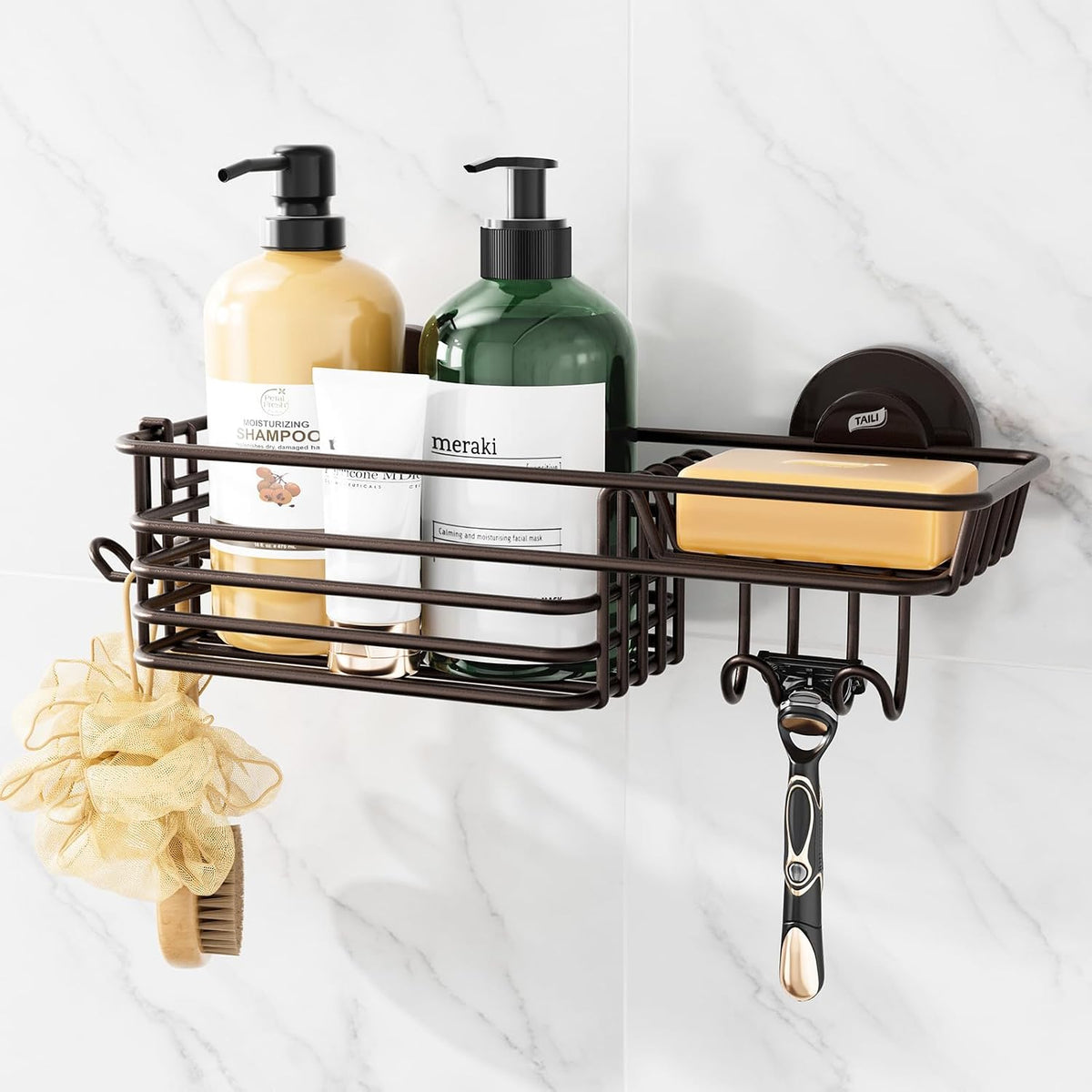 Suction Cup Shower Caddy | Keep Daily Essentials in One Place
