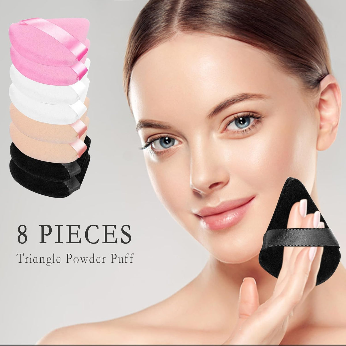 Triangle Powder Puff Set | Even Coverage for Everyday Makeup