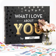 What I Love about You Book - Valentines Day Gifts for Him, Her - Fill-In-The-Blank Book for Men, Boyfriend, Husband, Women, Girlfriend, Wife, Him, Her - Couples Gifts for Anniversary, Christmas & More
