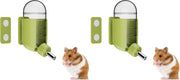 Hamster Water Bottle with Magnetic Holder, Freestanding Water Bottle for Glass Tanks, Suitable for Syrian Dwarf Hamsters Gerbils Mice Rats Degus (Grey, 4 Oz (Magnetic-Mounted))