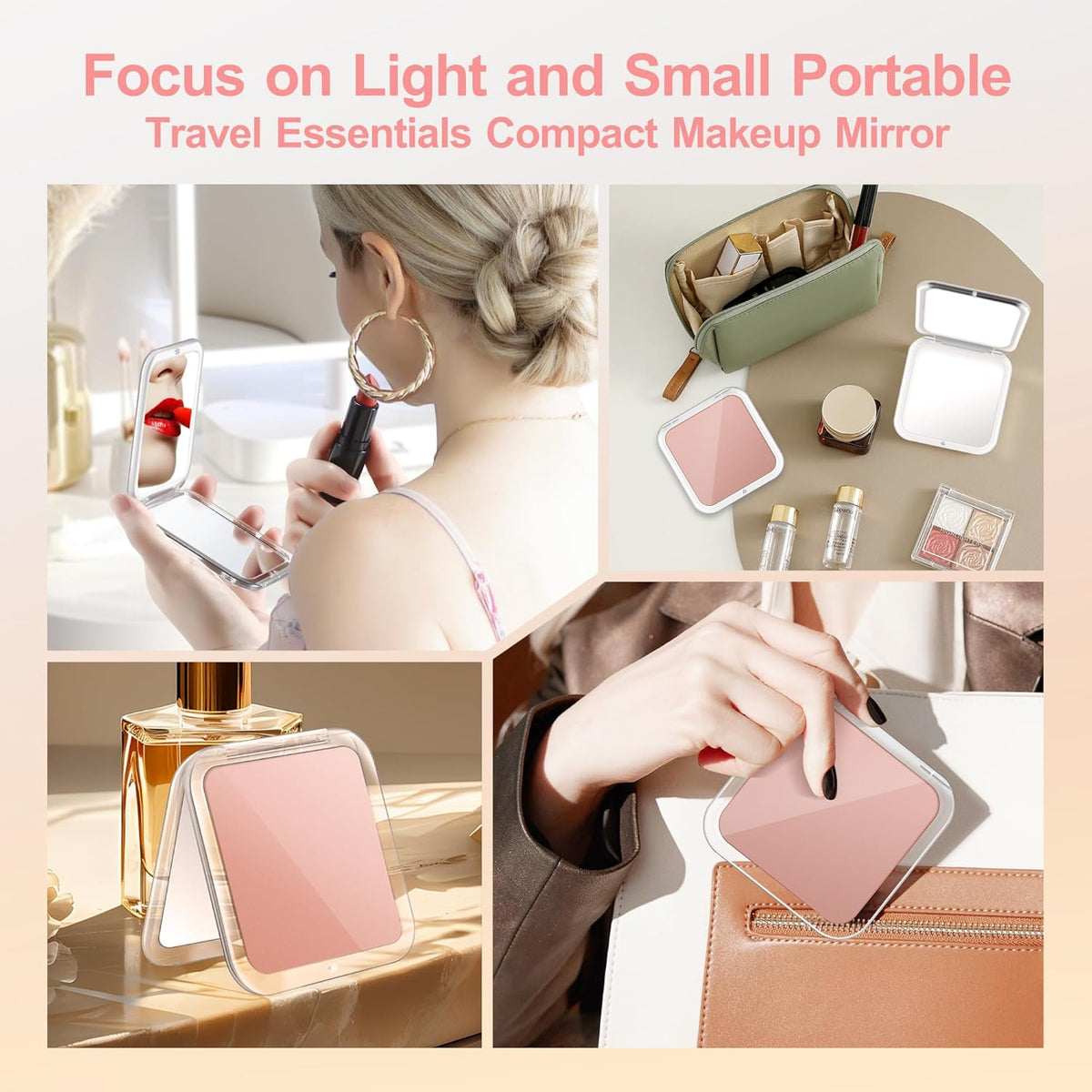 30X Compact Magnifying Mirror | Clearer Detail for Quick Touch-Ups