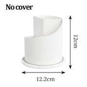 Makeup Brush Holder with Lid Clear Dustproof Make up Organizers for Vanity Bathroom Countertop 360° Rotating 
