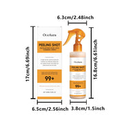 Peel Shot Keratin Care Kojic Acid Turmeric Spray 100ml Pore Clearing Exfoliating Formula Skin Repair Scrub