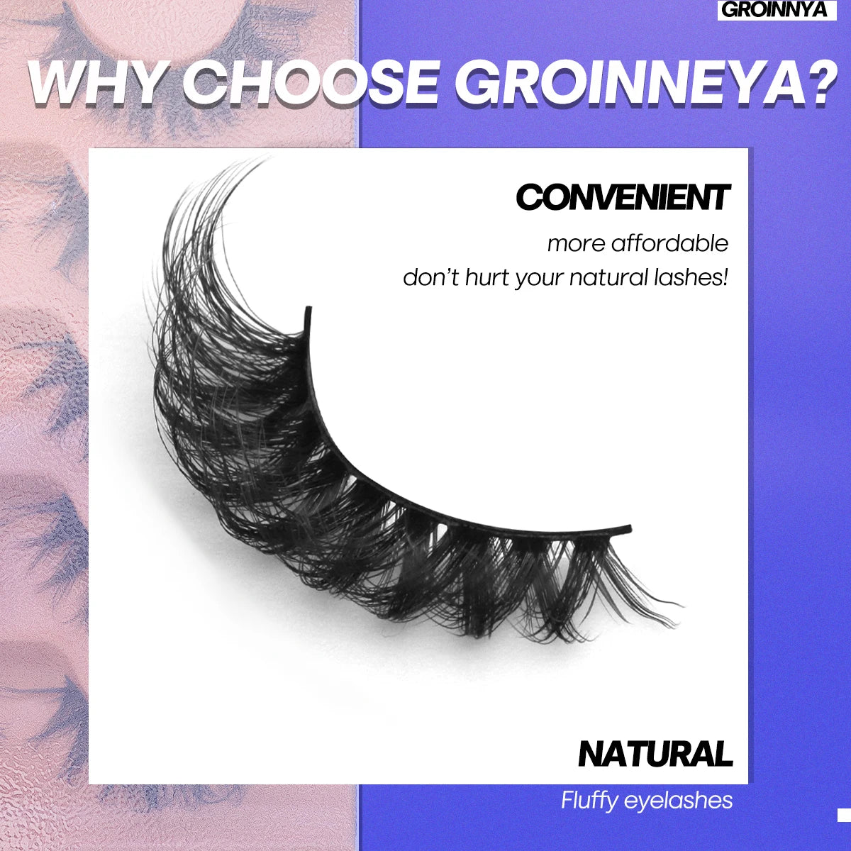 Fluffy Eyelashes 8D Volume False Lashes 5 Pairs 