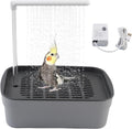 Automatic Bird Bath Fountain | A Splash Zone for Small Cages