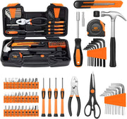 144-Piece Pink Household Tool Set | Everyday Fixes in One Case