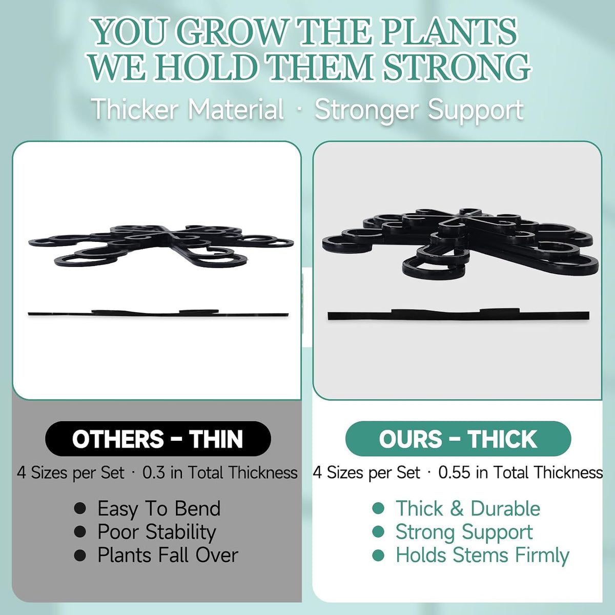 Plant Stem Support Clips | Help Indoor Plants Stay Upright