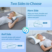 New Memory Foam Cervical Pillow | 2 in 1 Ergonomic Contour Orthopedic Pillow for Neck Pain