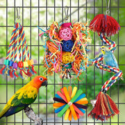 Bird Rope Perch with Bell | A Playful Place to Climb and Chew