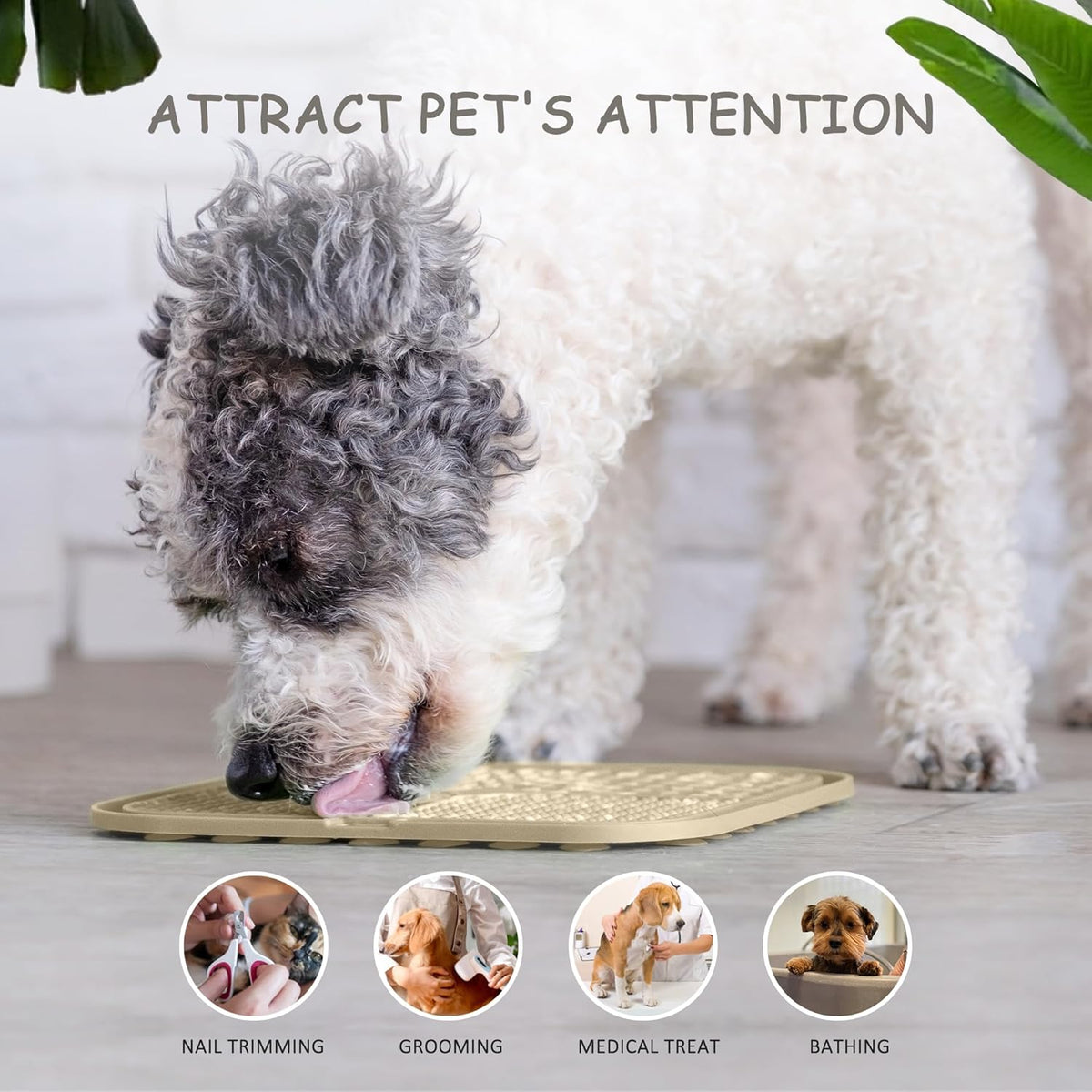 Suction Lick Mat for Dogs & Cats | Keeps Pets Engaged During Bath Time