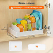 Kitchen Lid Organizer | Keep Food Container Lids Easy to Find