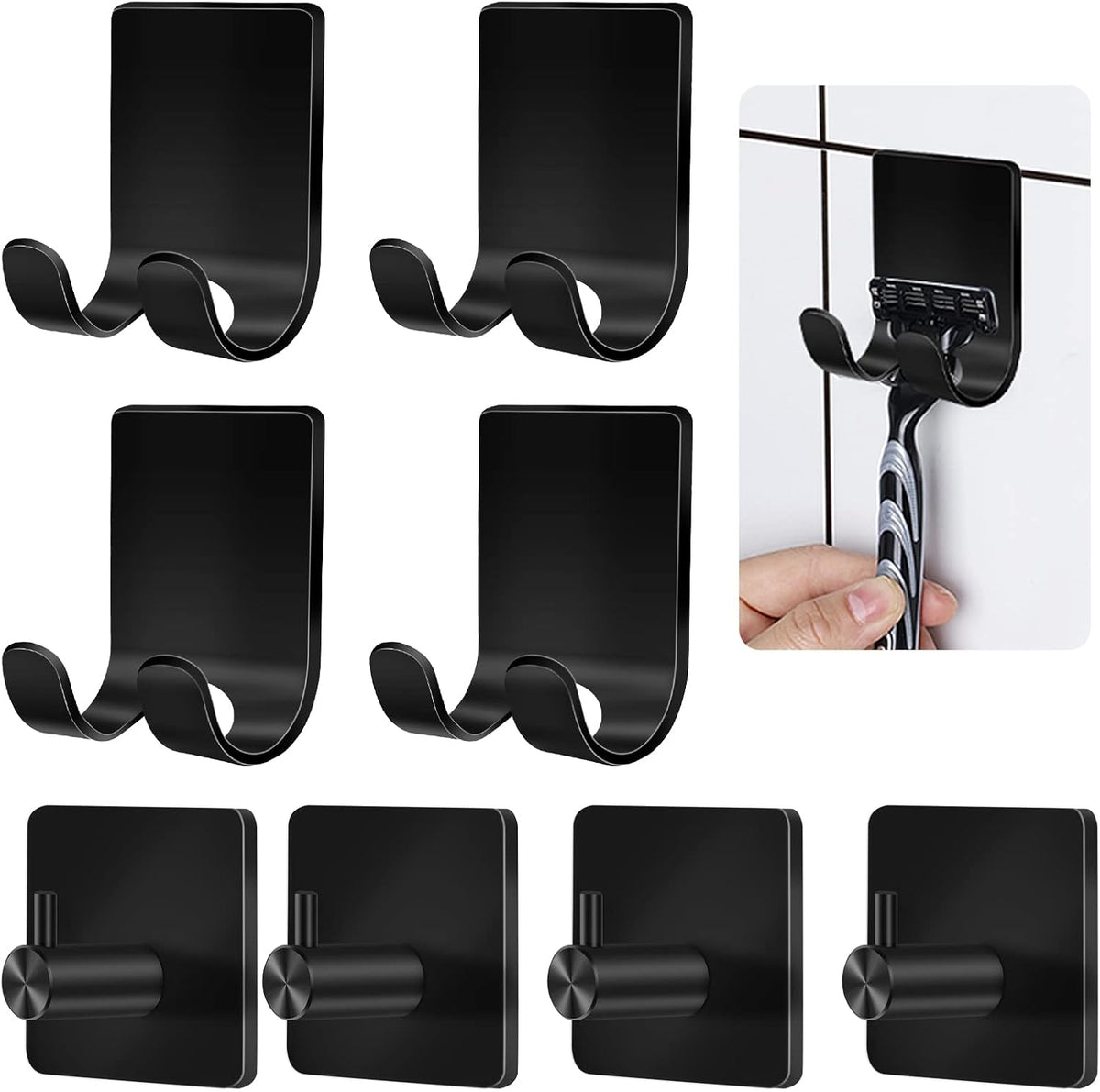 Shower Razor Holder Set | Keep Everyday Essentials Off the Shelf