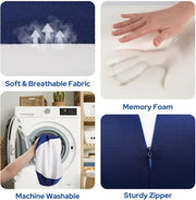 Knee Pillow for Side Sleepers | Memory Foam Leg Pillow for Pain Relief & Back Health Solutions