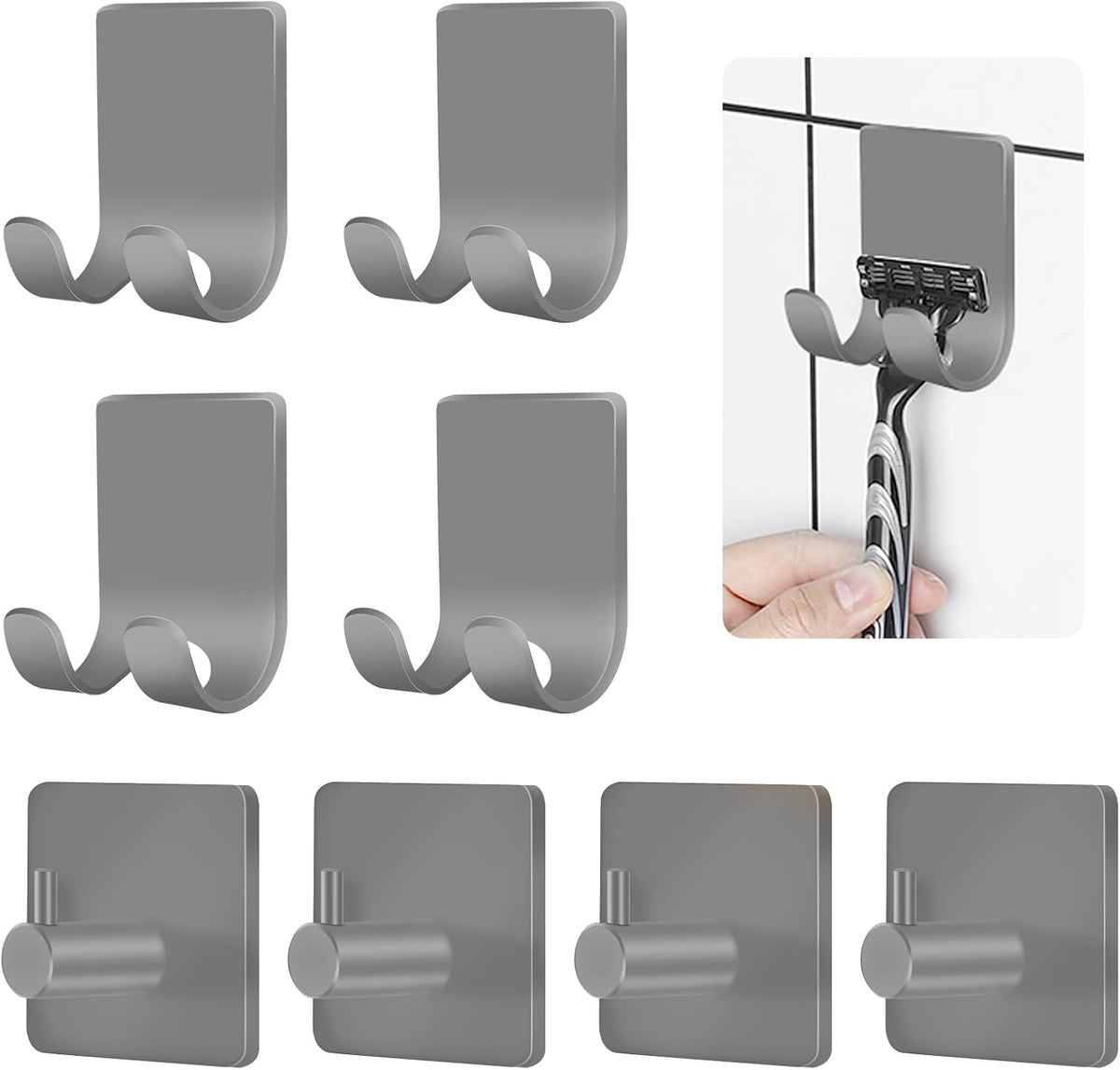 Shower Razor Holder Set | Keep Everyday Essentials Off the Shelf