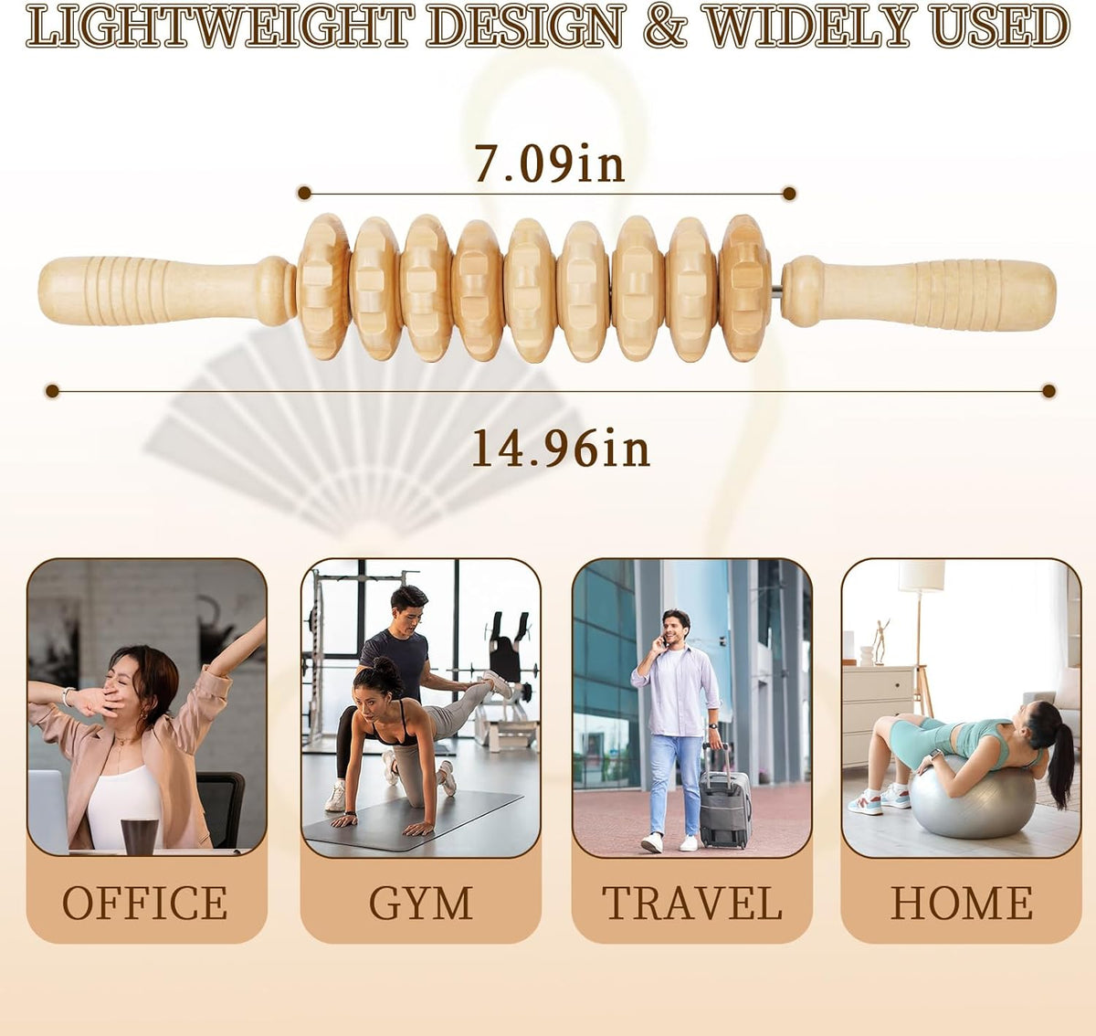 Wooden Massage Roller | A Simple Tool for Post-Workout Routines
