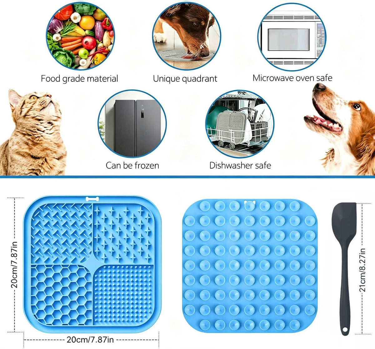Suction Lick Mat for Dogs and Cats | Keep Them Busy During Grooming