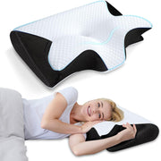 New Memory Foam Cervical Pillow | 2 in 1 Ergonomic Contour Orthopedic Pillow for Neck Pain