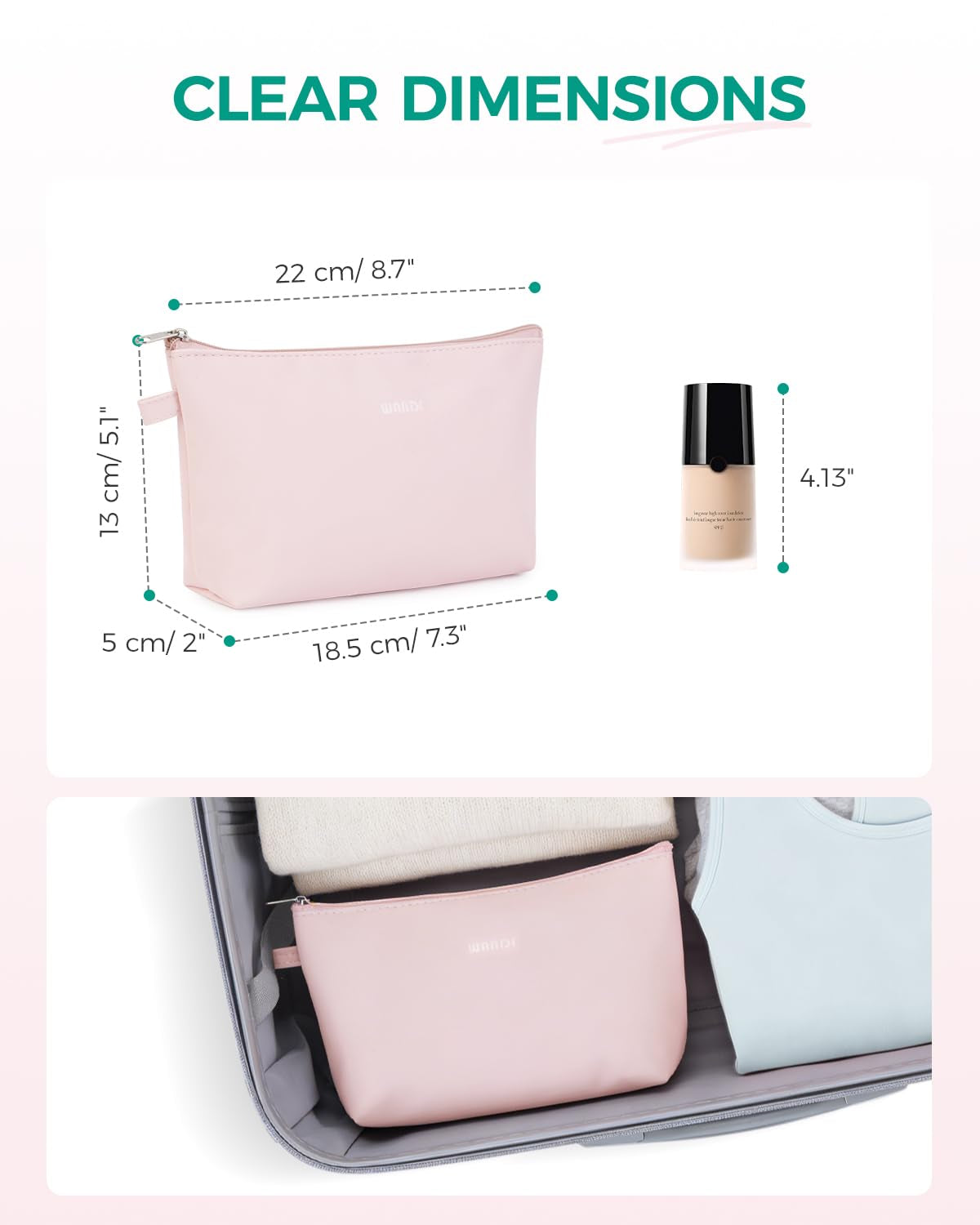 Everyday Makeup Pouch | Keep Purse Essentials Easy to Find