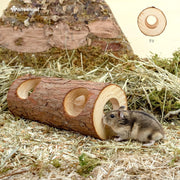 Wooden Hamster Tunnel | A Natural Hideout for Small Pets