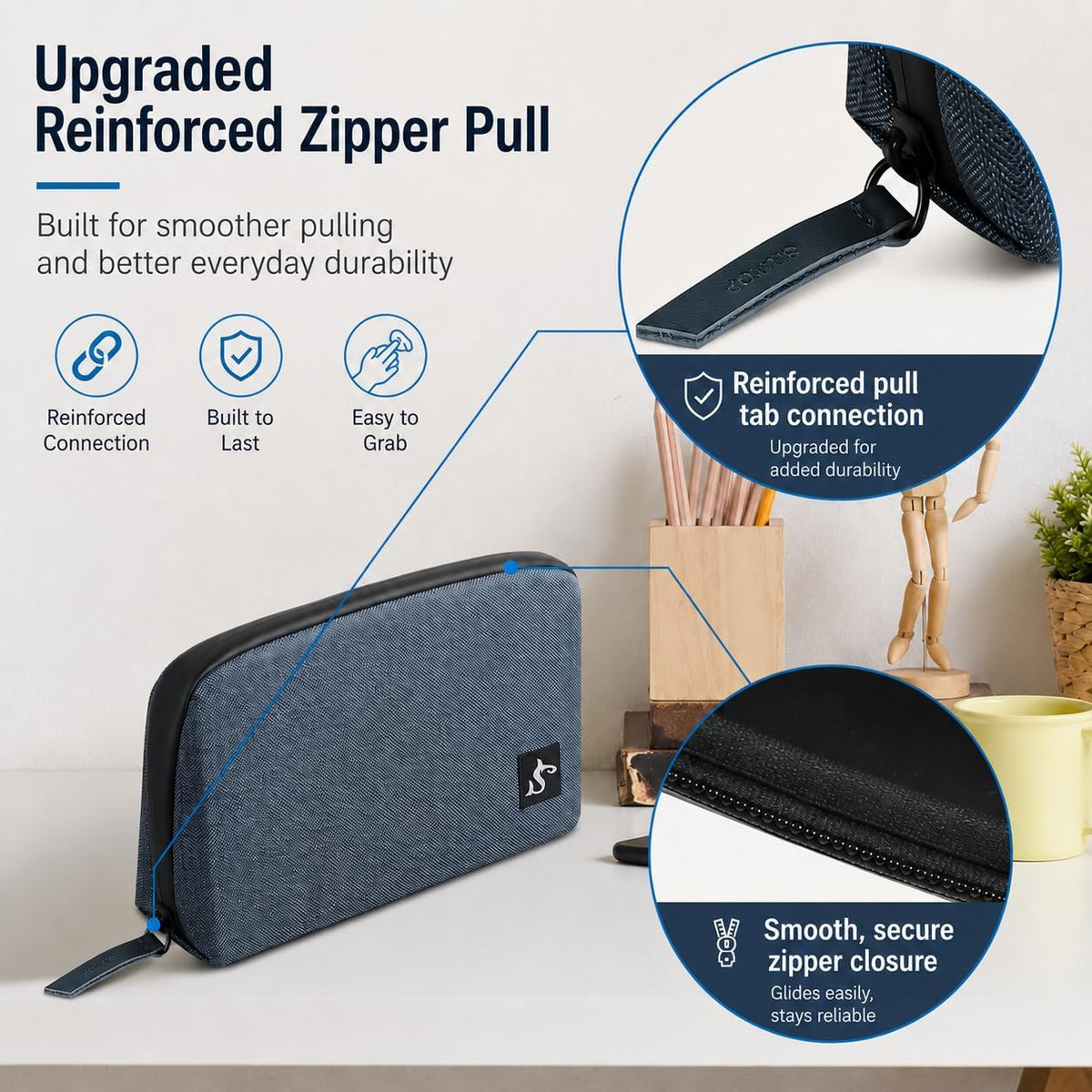 Compact Tech Organizer Pouch | Keep Cords and Chargers Easy to Find