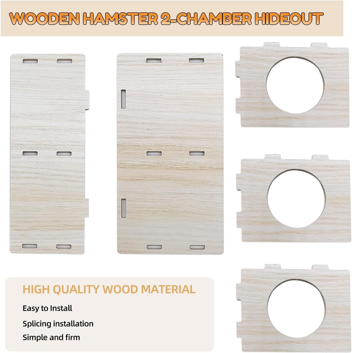 Wooden Hamster Hideout Maze | More Ways to Explore and Nest