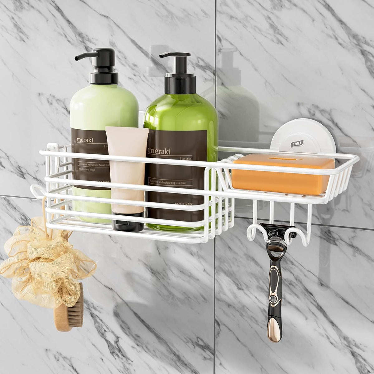 Suction Cup Shower Caddy | Keep Daily Essentials in One Place